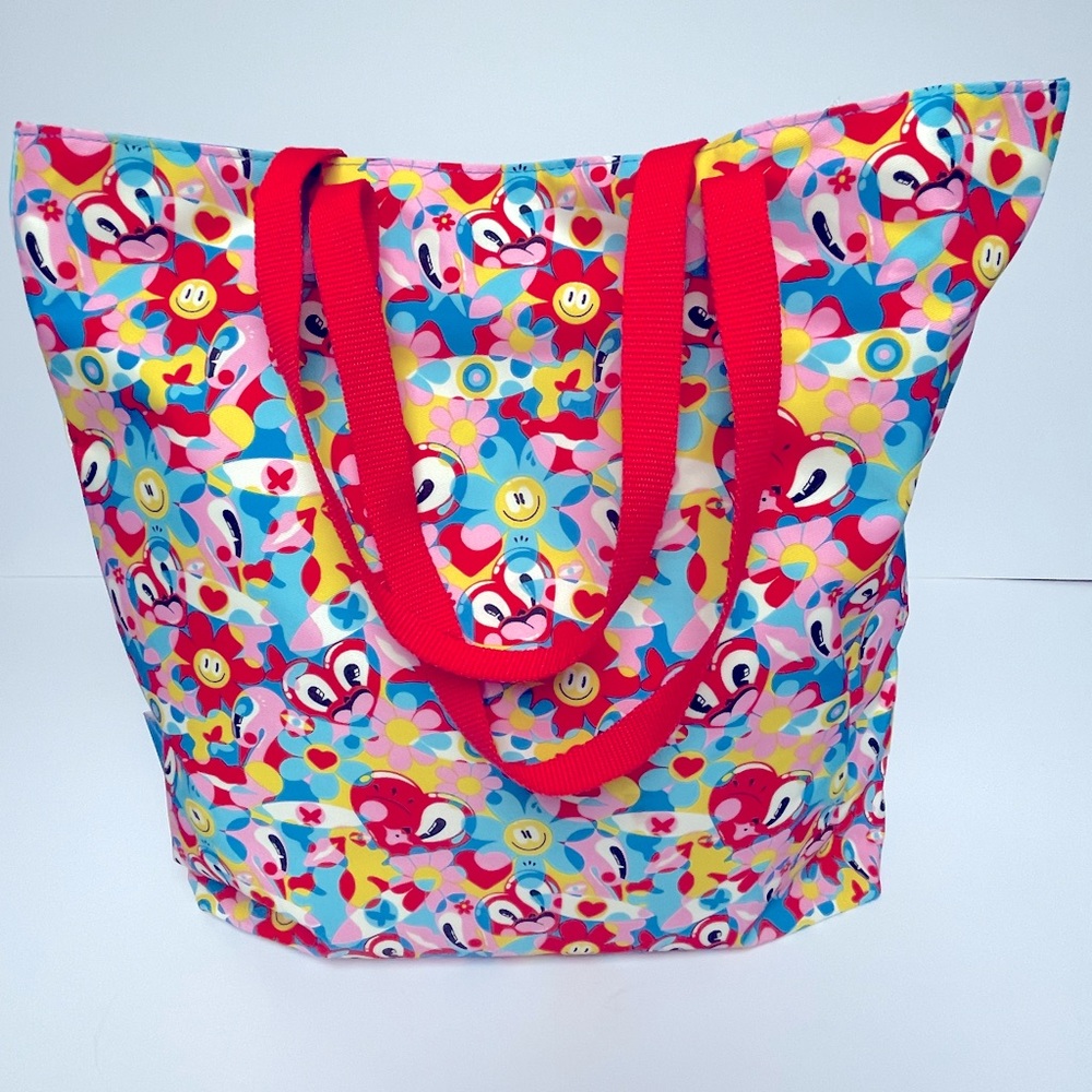 ESTĒE LAUDER Smily Face Heart Tote Bag 100% Recycled Valentines Day Summer